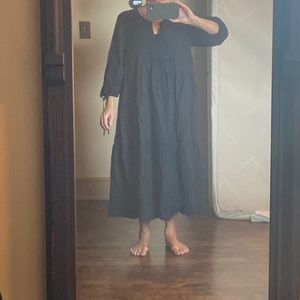 J crew size medium maxi dress black